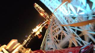 California Screamin Front Seat At Night Disney California Adventure Park September 2013 [upl. by Tully512]