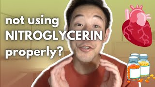 How to PROPERLY use nitroglycerin sublingual pharmacy counselling medicine nursing education [upl. by Weisburgh]