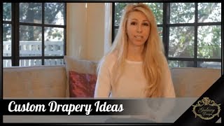 Custom Drapes Ideas – Window Treatment Ideas and Pictures  Galaxy Design Video 192 [upl. by Gaultiero]