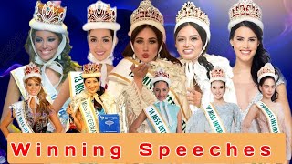 Miss International Winning Speeches 20102019 [upl. by Davidson831]