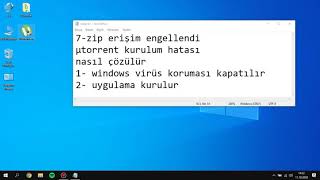 µTorrent 7zip erişim engellendi hatası çözüm 2020  Solution for µTorrent 7zip access denied error [upl. by Barnett226]