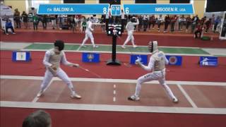 T32 IMBODEN Race USA  BALDINI Andrea ITA Foil men individual [upl. by Patterman111]