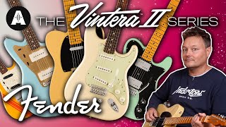 Fender Vintera II Guitars  Lets Take A Look At The Whole Range [upl. by Adnarim]