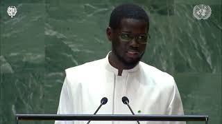 Discours de SEM Bassirou Diomaye Diakhar FAYE 79e Session ordinaire des Nations Unies [upl. by Gorga924]