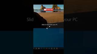 Slide to shut down Windows 10 [upl. by Namharludba598]