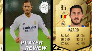 MUY BUENA OPCION PARA INICIAR A PESAR DEL DOWNGRADE  EDEN HAZARD 85 REVIEW  FIFA 22 [upl. by Korb]