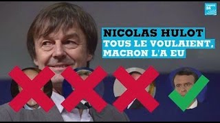 90quotPOLITIQUE  Nicolas Hulot  tous le voulaient Macron la eu [upl. by Glorianna854]