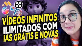 5 MELHORES Ferramentas de IA GRÁTIS 100 para Criar VÍDEOS INFINITOS e ILIMITADOS [upl. by Gilliette155]