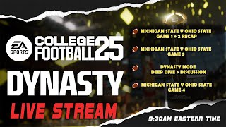 College Football 25 Dynasty Mode Deep Dive  Discussion LIVE STREAM WATCH PARTY [upl. by Tatia]