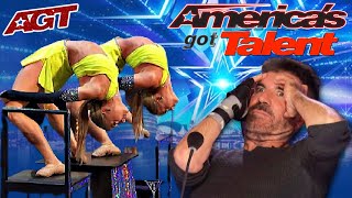 RYBKA TWINS AUDITION FOR AMERICAS GOT TALENT BTS [upl. by Apeed]