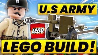 LEGO WWII Building the US AntiTank Gun [upl. by Zsuedat]