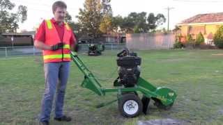 For Hire Tree Stump Removal Machine Red Roo SH400 Easy to Use Pivot Frame [upl. by Pail]