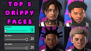 TOP 5 BEST COMP DRIPPY FACE CREATION IN NBA 2K25 [upl. by Chasse]