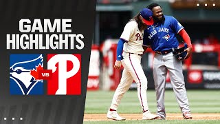 Blue Jays vs Phillies Game Highlights 5824  MLB Highlights [upl. by Eelan770]