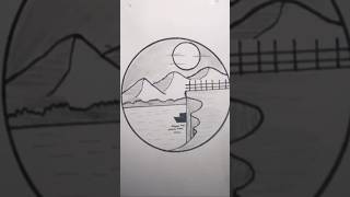 How to draw circle drawing art youtubeshorts shorts shortsfeed trending [upl. by Ruomyes]