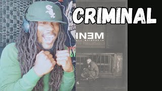 FIRST TIME HEARING EMINEM CRIMINAL REACTION eminem musicgenre reaction [upl. by Gader270]