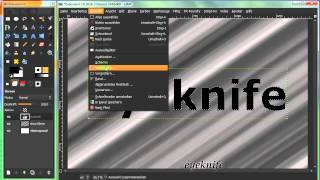GIMP Glasschrift und Hintergrund ger [upl. by Arimihc]
