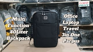 Multi Function 40 Liter Office Laptop Travel 3in One Parpus Backpack [upl. by Killion471]