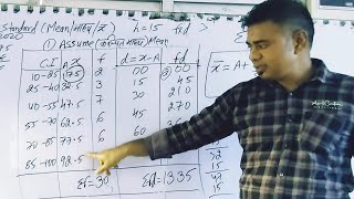 Assumed Mean Method Formula Steps amp Examples [upl. by Elocan]