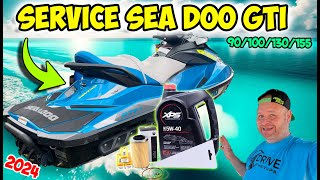 Sea Doo GTI Oil Change and spark plugs service [upl. by Shurlocke]