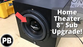 Home Theater Subwoofer Replacement  Skar 8quot Sub [upl. by Sidoeht275]