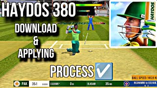 HYDOS 380 CRICKET GAME DOWNLOAD AND APPLYING PROCESS🔥 cricketgame cricketlover [upl. by Radu]