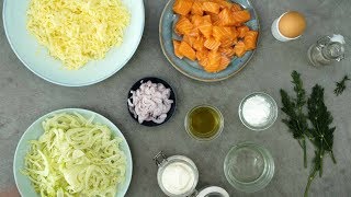 Zalm met aardappelpannenkoekjes en venkelsalade  Receptvideos [upl. by Held35]