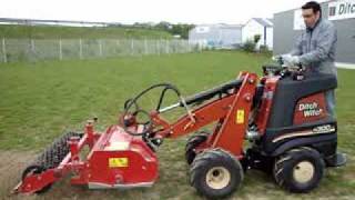 ZAHN R300 DITCH WITCH AVEC PREPARATEUR ROTADAIRON [upl. by Herbie]