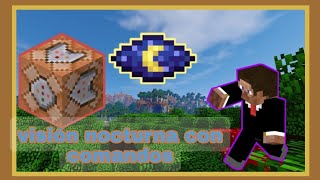 cómo tener visión nocturna en Minecraft bedrock 11830 con comandos [upl. by Mulac604]