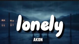 Lonely  Akonwith lyrics SLTECLOVER [upl. by Yrnehnhoj]