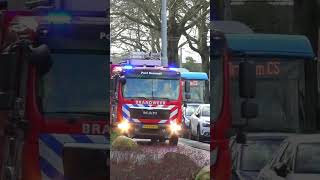 3 keer brandweer met spoed naar een zeer grote brand in Arnhem siren firefighter grip emergency [upl. by Nhepets]