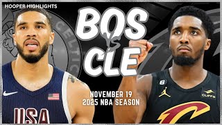 Boston Celtics vs Cleveland Cavaliers Full Game Highlights  Nov 19  2025 NBA Season [upl. by Garry]