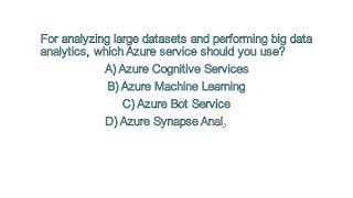 AI 102 QampA 1 01 Selecting the appropriate Azure AI service [upl. by Travax]