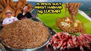 15 PESOS PANSIT HABHAB NG LUCBAN  SOBRANG SULIT PAGKAIN  LONGGANISA LUCBAN  KUYA DEX [upl. by Nosned]