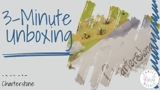 Charterstone  3Minute Unboxing Minor spoilers [upl. by Hsizan]