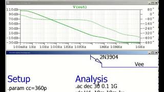 Twostage opamp analysis in LTspice  part 2 AC [upl. by Leahcym662]