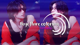 Haje flare coloring tutorial in alight motion [upl. by Yntrok]