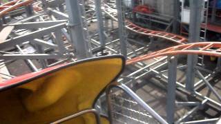 Rockin Roller Coaster at Skegness Pleasure Beach POV 05082011 [upl. by Eniledam]