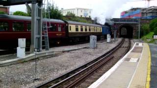 4492 Dominion of New Zealand departs Bournemouth [upl. by Liz]