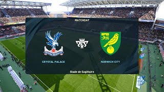 Crystal Palace vs Norwich City 27082024 EFL Cup PES 2021 [upl. by Oretos]