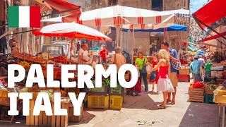 Palermo Sicily — Italy Walking Tour 4K 🇮🇹 [upl. by Akibma]