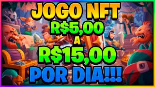 Jogo NFT Gratis Pagando 5 a 15 Reais Por DIA nft games [upl. by Sulohcin]