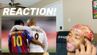 RONALDINHO amp RONALDO R10 vs R9 ● Skills Battle  HD  REACTION [upl. by Utta520]