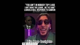 Liangelo BALL Fires Back At Camron Saying Theyre On The SAME Level [upl. by Eenhat]