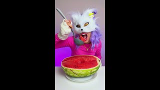 Why Does My Cat Eat Watermelon 🍉🐱 funny cat weird [upl. by Jagir]