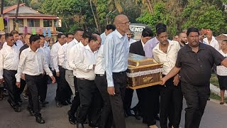 Final Farewell to Jolly Travels Owner AntonioBabush Rodrigues at Assolna Goa [upl. by Bein572]