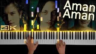 Duman  Aman Aman  Piano Tutorial Medium 4K [upl. by Namialus]