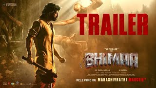 Bhimaa  Trailer Hindi  Gopichand  Malavika Sharma  Harsha  Ravi Basrur  Sri Sathya Sai Arts [upl. by Ellecrad532]