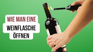 4 Einfache Wege Eine Weinflasche Ohne Korkenzieher Zu Öffnen [upl. by Mirabella]