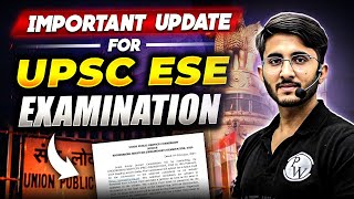 UPSC ESE Prelims Admit Card 2024  Important Update For UPSC ESE Examination [upl. by Terry]